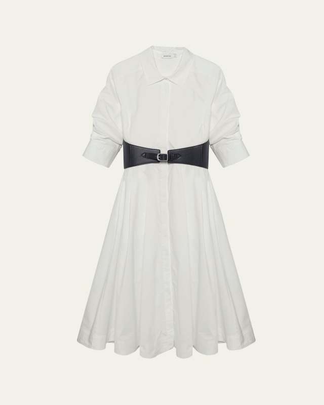 Olson Belted Midi Shirtdress